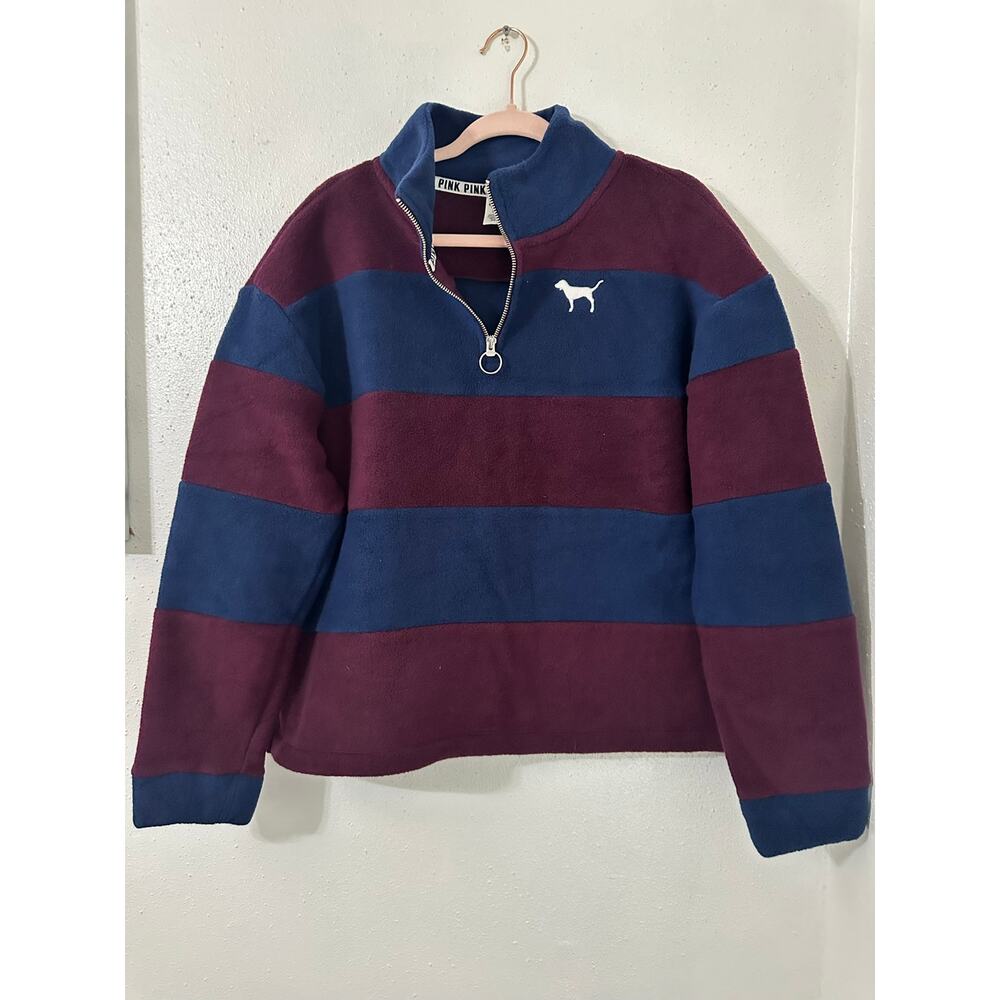 Pink by Victoria’s Secret 1/4 zip sweatshirt LG